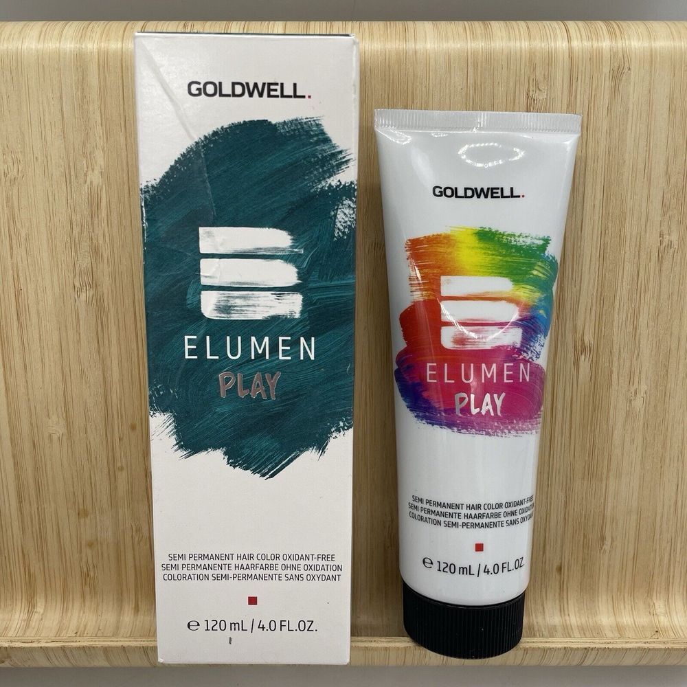 Goldwell Elumen Play @ Metallic‎ Petrol Semi-Permanent Shade 4 oz SEALED NIB